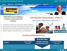 Tablet Screenshot of discountpdhunlimited.com